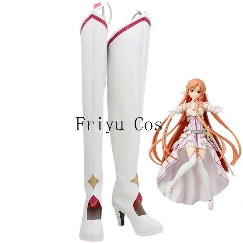 Anime Sword Art Online Alicization SAO Yuuki Yuki Asuna White Cosplay Shoes Long Boots Leather Halloween Cosplay Accessories
Anime Sword Art Online Alicization SAO Yuuki Yuki Asuna White Cosplay Shoes Long Boots Leather Halloween Cosplay Accessories