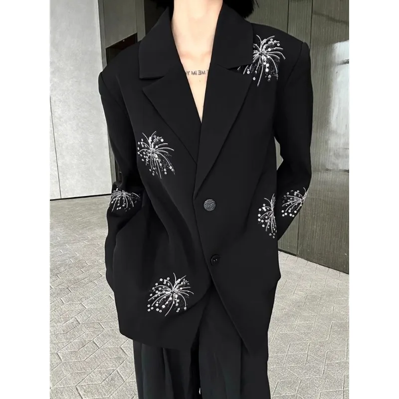 SuperAen Sequins Loose Korean Style Blazer Women's Autumn Beaded Casual OL Blazer Coat
SuperAen Sequins Loose Korean Style Blazer Women's Autumn Beaded Casual OL Blazer Coat