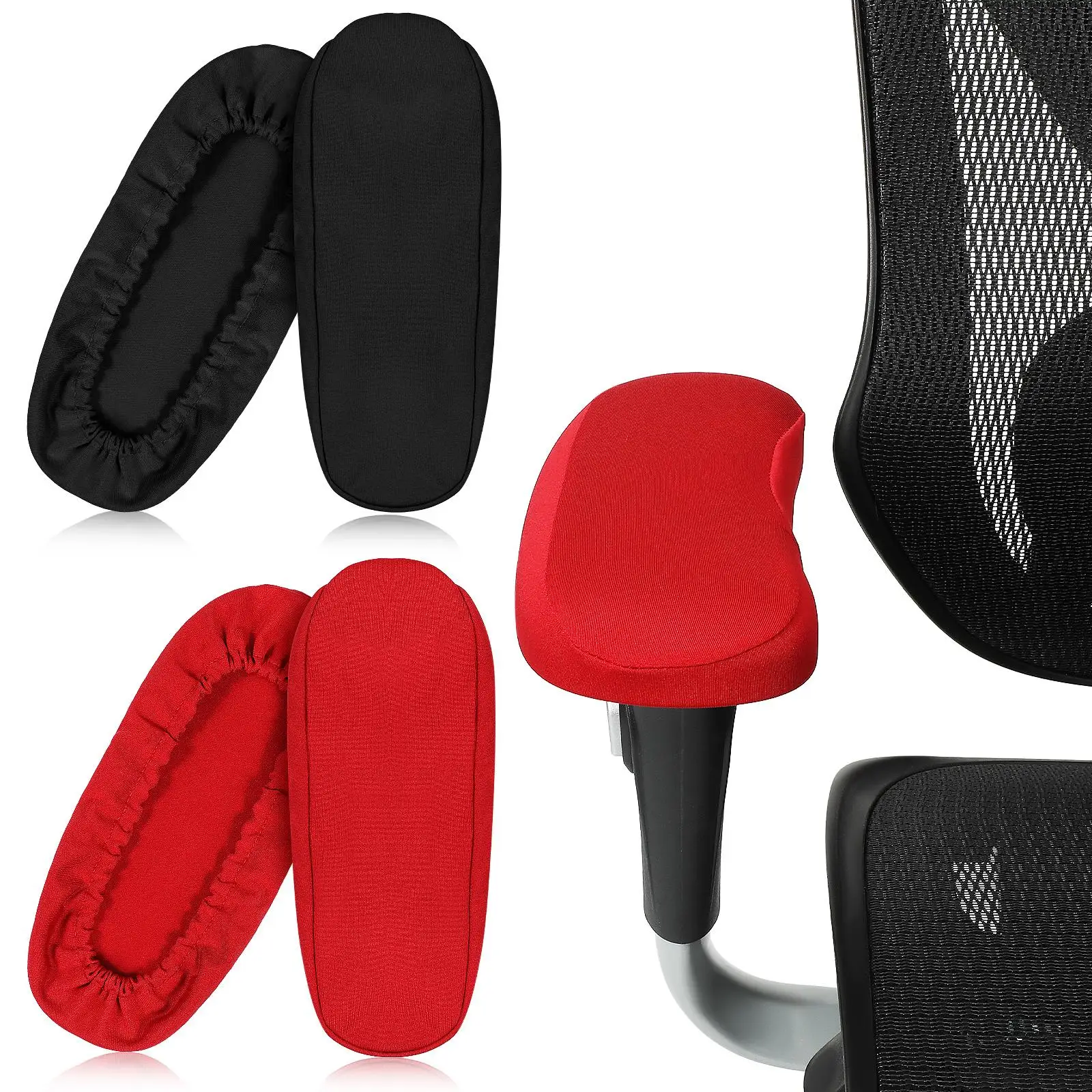 4 Pcs Armrest Covers 28x8cm Red Black Breathable Fabric Office Chair Arm Covers Desk Chair Wheelchair Armrest Protectors
4 Pcs Armrest Covers 28x8cm Red Black Breathable Fabric Office Chair Arm Covers Desk Chair Wheelchair Armrest Protectors