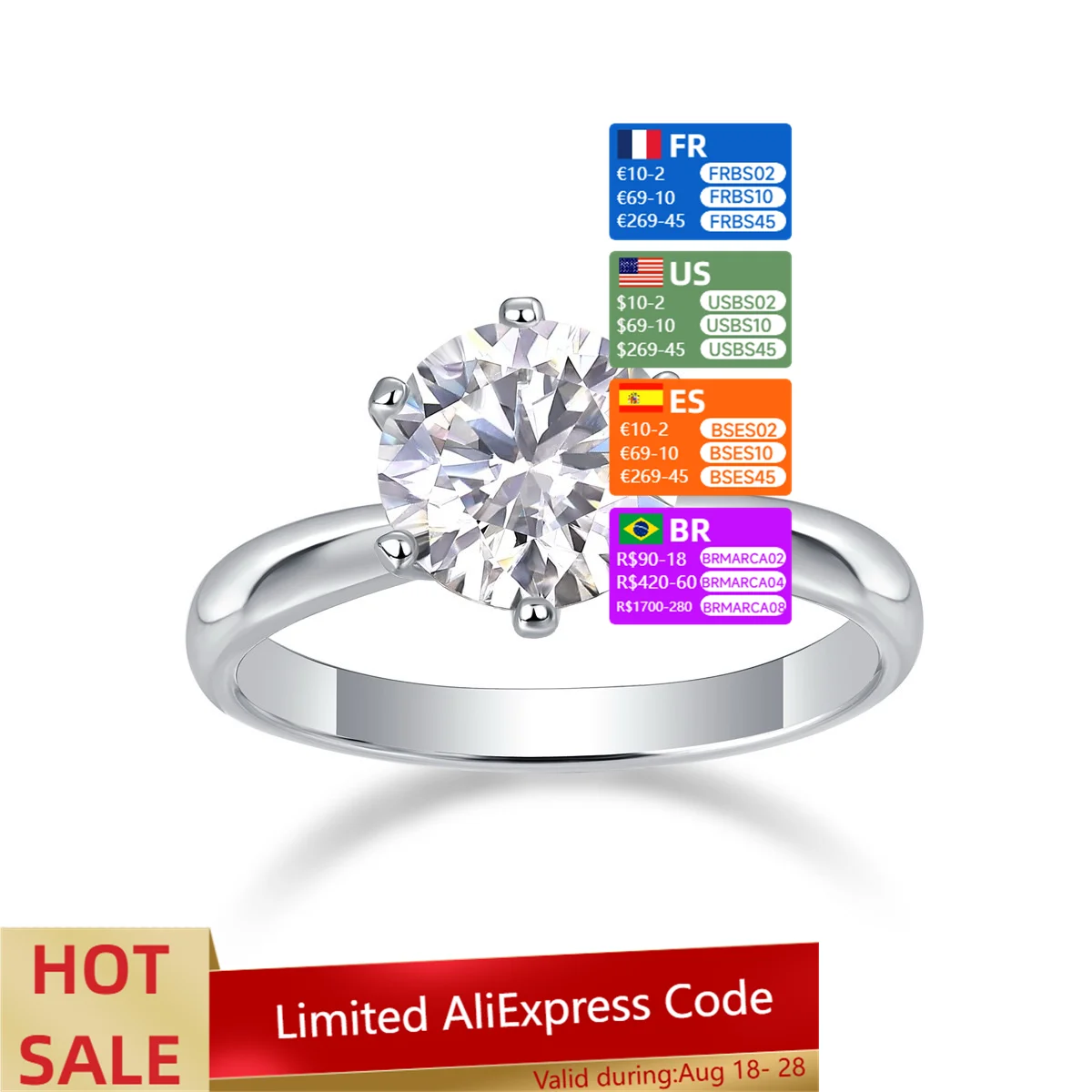 S925 pure silver simple men's and women's ring, light luxury, versatile new model, morganite six-prong ring
S925 pure silver simple men's and women's ring, light luxury, versatile new model, morganite six-prong ring