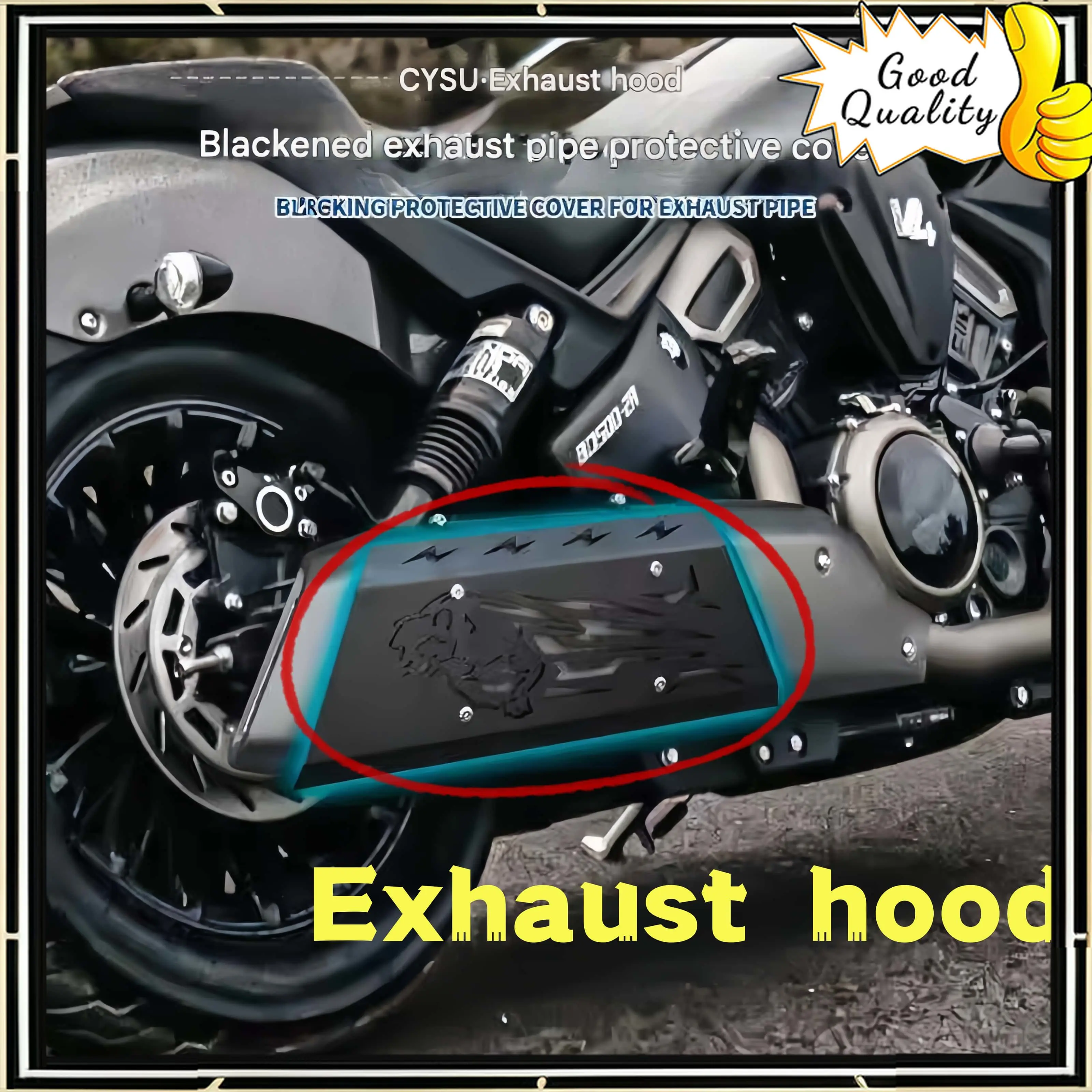 Good Quality For Benda Black Flag 500 UItra version modified exhaust pipe decorative cover exhaust cover anti-scalding cover
Good Quality For Benda Black Flag 500 UItra version modified exhaust pipe decorative cover exhaust cover anti-scalding cover