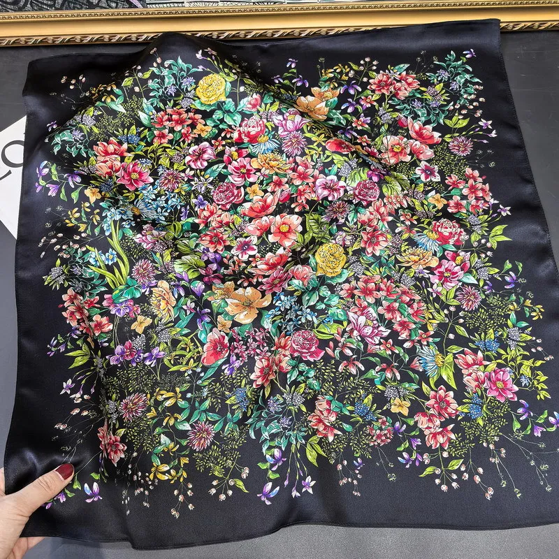 Black Silk Hair Head Women Luxury Summer Hair Shawl Square Neck Bandanas Bag Hand Accessories Women Foulard Femme 65cm
Black Silk Hair Head Women Luxury Summer Hair Shawl Square Neck Bandanas Bag Hand Accessories Women Foulard Femme 65cm