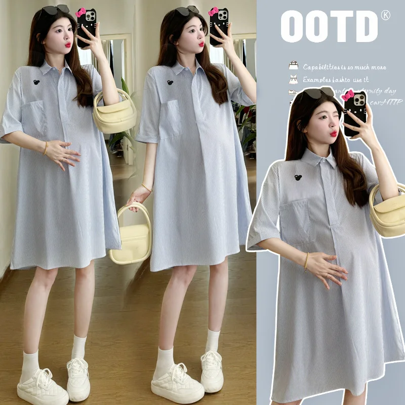 Summer Maternity Outfit Fashion Forward Nursing Ready Shirt Dress Loose Comfort Fit Concealing Design Pregnancy Chic Everyday
Summer Maternity Outfit Fashion Forward Nursing Ready Shirt Dress Loose Comfort Fit Concealing Design Pregnancy Chic Everyday