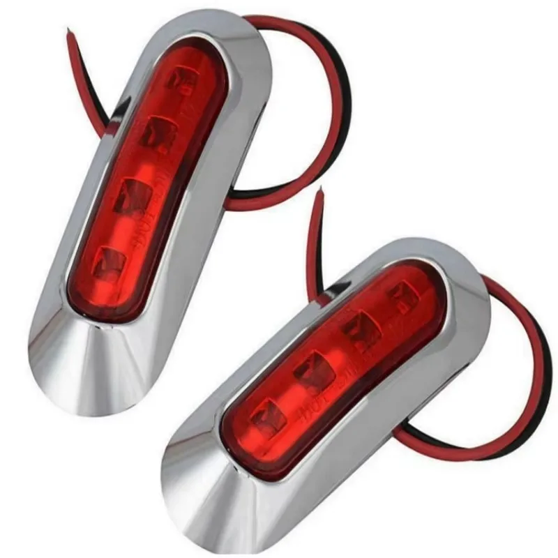 Popu For Signal Lights Waterproof LED Clearance Lamp White Yellow Red 2pcs Truck Trailer RV LED Side Marker Indicators Light 4SM
Popu For Signal Lights Waterproof LED Clearance Lamp White Yellow Red 2pcs Truck Trailer RV LED Side Marker Indicators Light 4SM