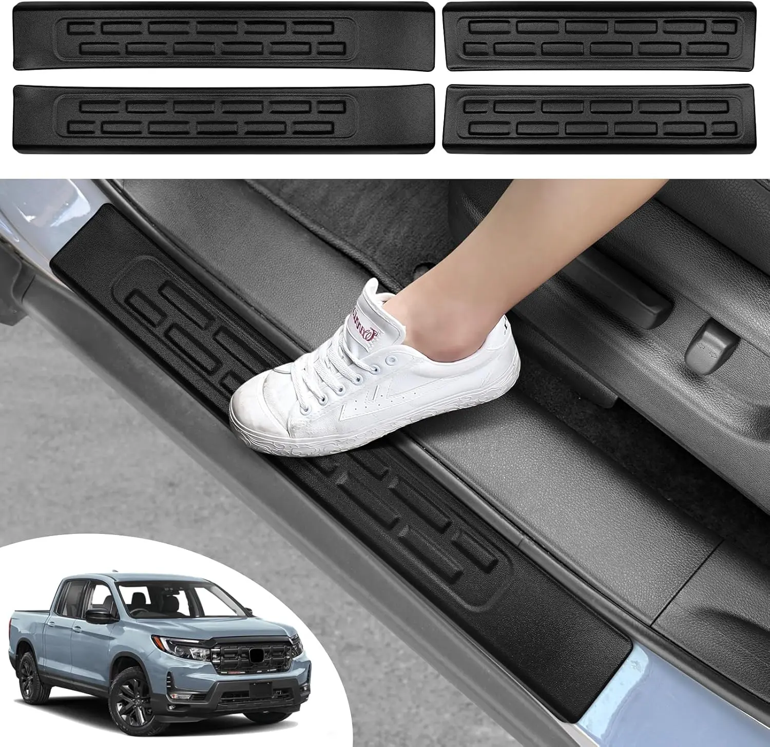 Guards Door Sill Protector for Honda Ridgeline 2017-2025 Accessories ABS Plastic Material Matte Black Car Door Threshold Protec
Guards Door Sill Protector for Honda Ridgeline 2017-2025 Accessories ABS Plastic Material Matte Black Car Door Threshold Protec