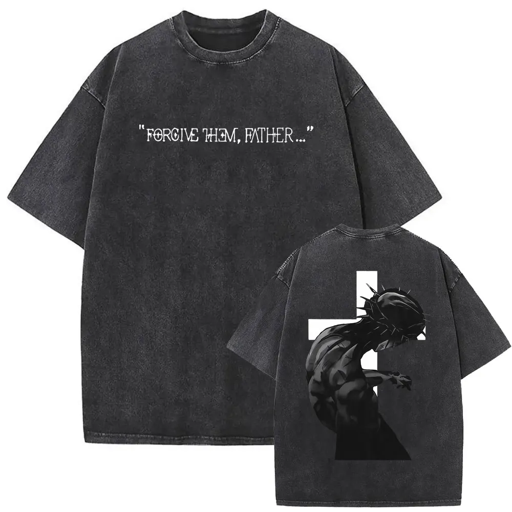 Wasehd Christian Religious Jesus Forgive Them Father Tshirt Sumemr Male Oversized T-shirt Men Women Vintage Hip Hop Streetwear
Wasehd Christian Religious Jesus Forgive Them Father Tshirt Sumemr Male Oversized T-shirt Men Women Vintage Hip Hop Streetwear