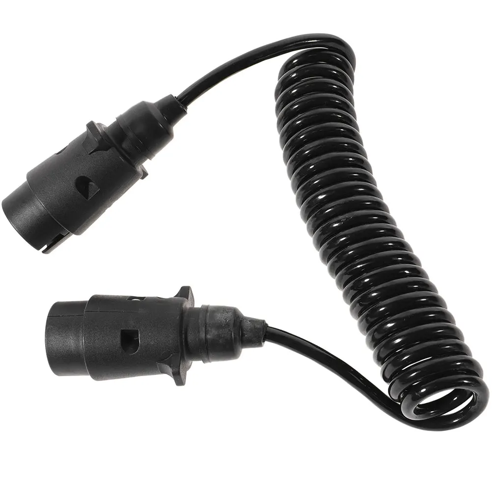 Trailer Power Cord RV Plug Light Wire Coiled Electric Cable Extension Tractor Pin Cables Flexible Design
Trailer Power Cord RV Plug Light Wire Coiled Electric Cable Extension Tractor Pin Cables Flexible Design