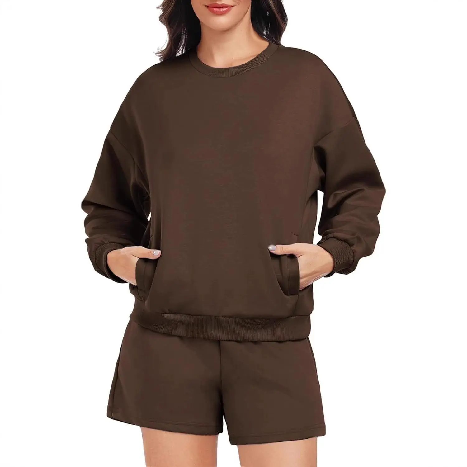 Women's Sportswear Long Sleeve Pullover And Shorts Set Casual Style Autumn Fashion Three-Piece Suit Color Student Uniform
Women's Sportswear Long Sleeve Pullover And Shorts Set Casual Style Autumn Fashion Three-Piece Suit Color Student Uniform