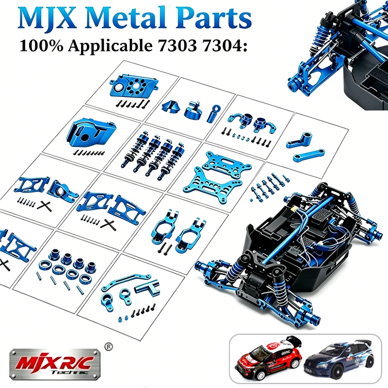 MJX Metal Upgrade RC Car 7304 7303 1/7 Citroën C5 WRC RC Car Rear Cup Race Accessories, Front Steering Cup, Motor Gearbox Cove
MJX Metal Upgrade RC Car 7304 7303 1/7 Citroën C5 WRC RC Car Rear Cup Race Accessories, Front Steering Cup, Motor Gearbox Cove