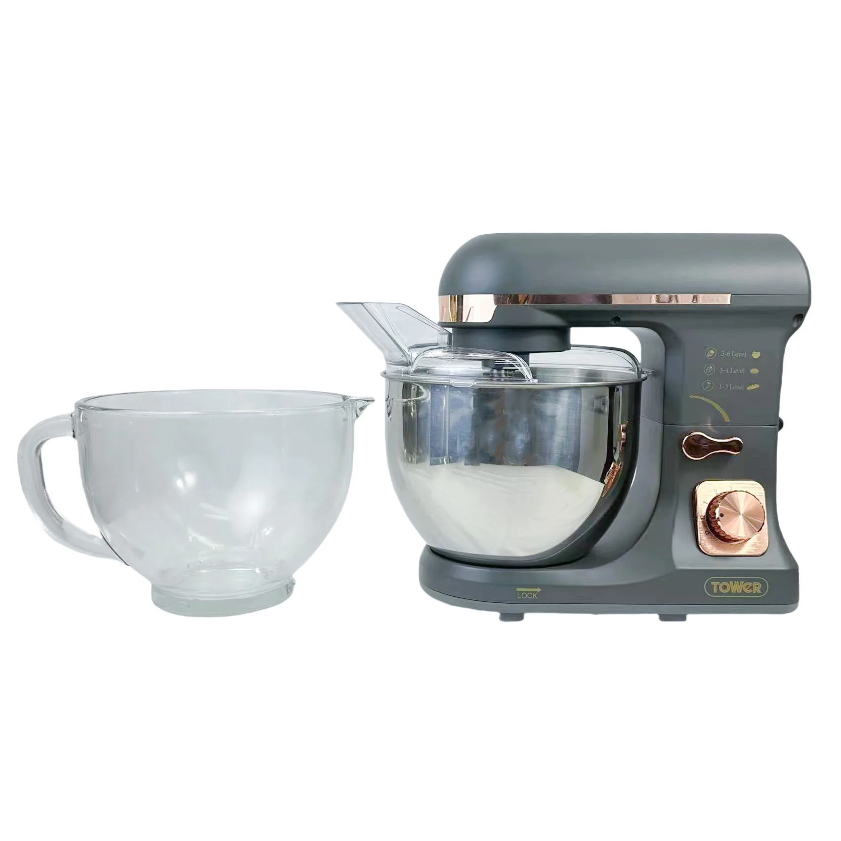 Household High Quality Food Mixers 5L 1000W Stand Dough Food Cake Mixer 3 In1 Stainless Steel Glass Double Bowl
Household High Quality Food Mixers 5L 1000W Stand Dough Food Cake Mixer 3 In1 Stainless Steel Glass Double Bowl