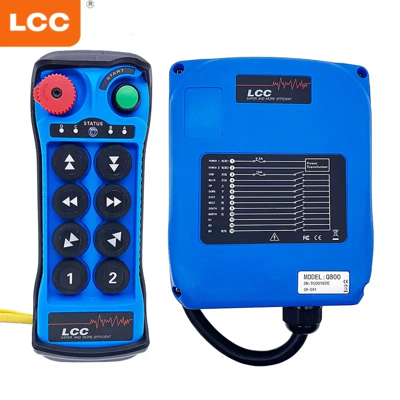 2026 SELL Q800 230v 433mhz LCC Crane Radio Remote Control for Winch Hoist Crane
2026 SELL Q800 230v 433mhz LCC Crane Radio Remote Control for Winch Hoist Crane