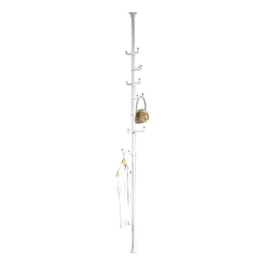 Vertical One-Touch Pole Coat Rack — 6 Independent Rotating Hooks
Vertical One-Touch Pole Coat Rack — 6 Independent Rotating Hooks