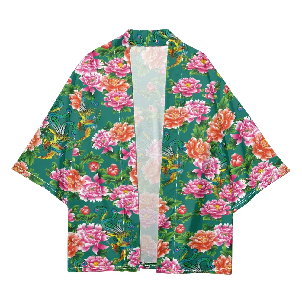 Harajuku Haori, летнее кимоно, уличная одежда, модный костюм с цветочным принтом, японское мужское кимоно юката, 2025 г., женское
Harajuku Haori, летнее кимоно, уличная одежда, модный костюм с цветочным принтом, японское мужское кимоно юката, 2025 г., женское