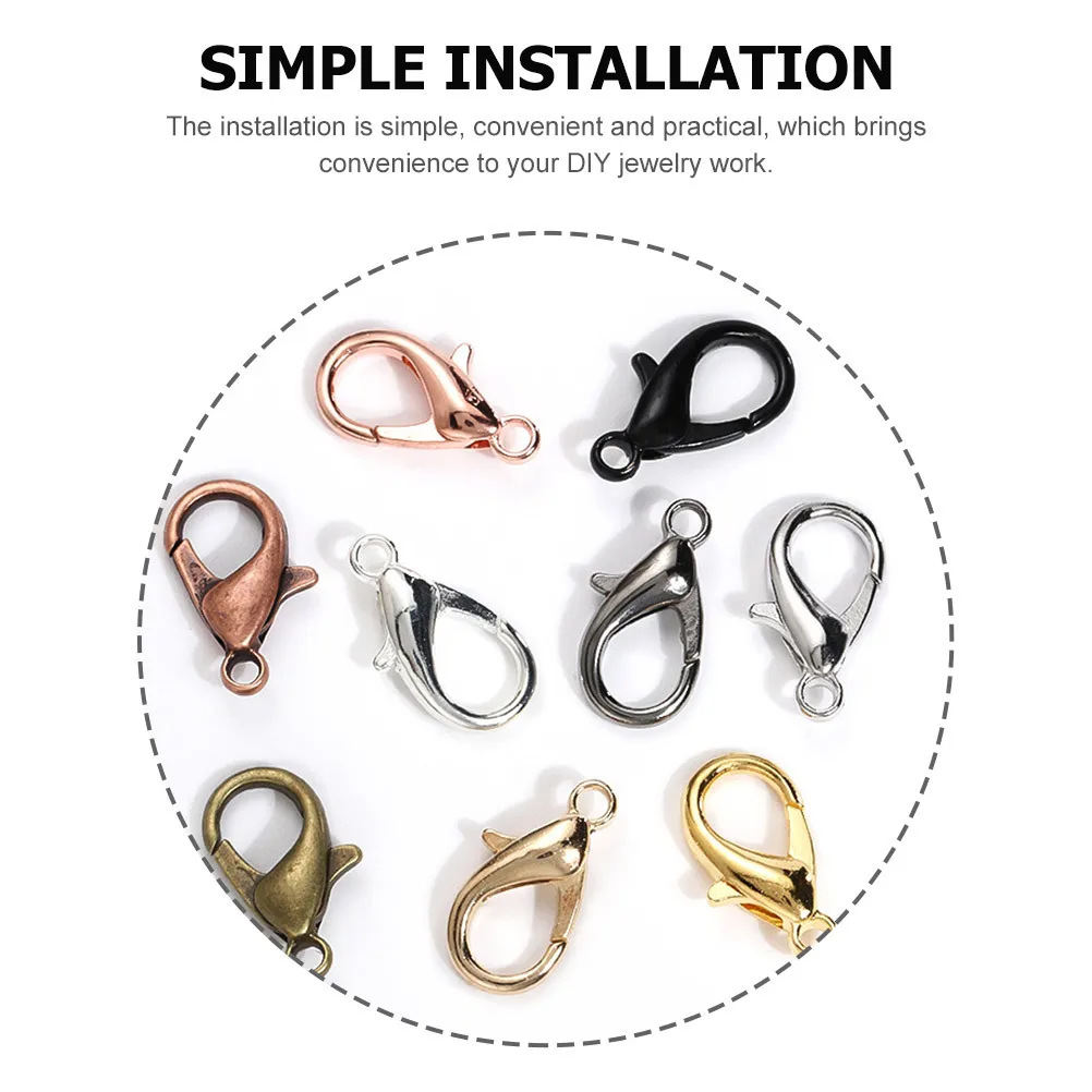 1 Set Jewelry Findings Kit Lobster Clasps Jump Rings Fold Over Cord End Caps Crimp End Tips Bracelet Necklace Connecting Buckles
1 Set Jewelry Findings Kit Lobster Clasps Jump Rings Fold Over Cord End Caps Crimp End Tips Bracelet Necklace Connecting Buckles