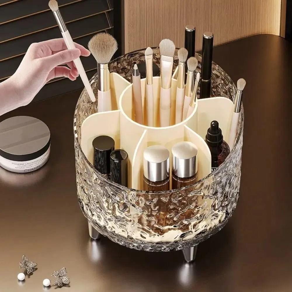 360° Rotating Makeup Brush Storage Box Glacier Pattern Space Saving Makeup Brush Holder Clear Multi Function
360° Rotating Makeup Brush Storage Box Glacier Pattern Space Saving Makeup Brush Holder Clear Multi Function