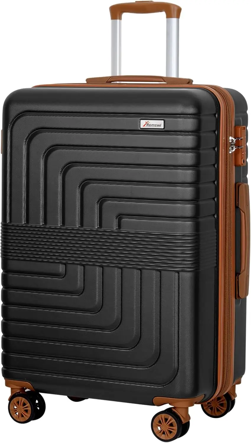 Romswi Expandable 26" Medium Checked Luggage,Checked-Medium Hardshell Suitcase with Double Spinner Wheels for 20% More Space,
Romswi Expandable 26" Medium Checked Luggage,Checked-Medium Hardshell Suitcase with Double Spinner Wheels for 20% More Space,