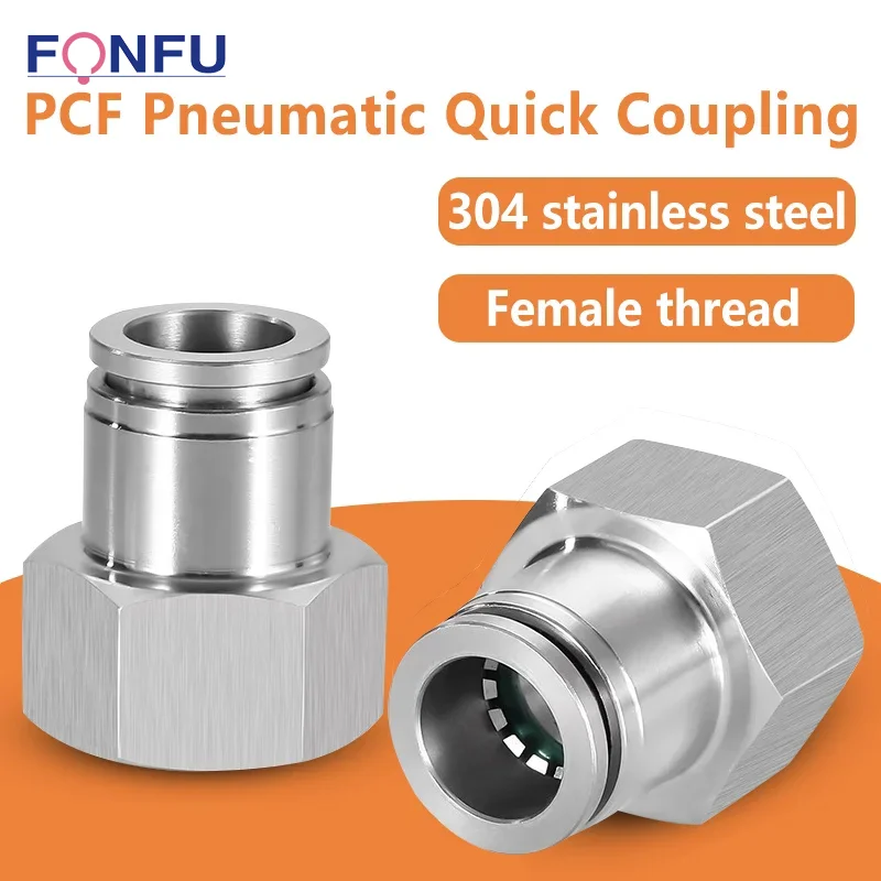 304 Stainless Steel PCF Metal Pneumatic Quick Coupling 1/8” 1/4” 3/8” 1/2” Internal Thread Pneumatic Hose Fitting 4 6 8 10 12mm
304 Stainless Steel PCF Metal Pneumatic Quick Coupling 1/8” 1/4” 3/8” 1/2” Internal Thread Pneumatic Hose Fitting 4 6 8 10 12mm
