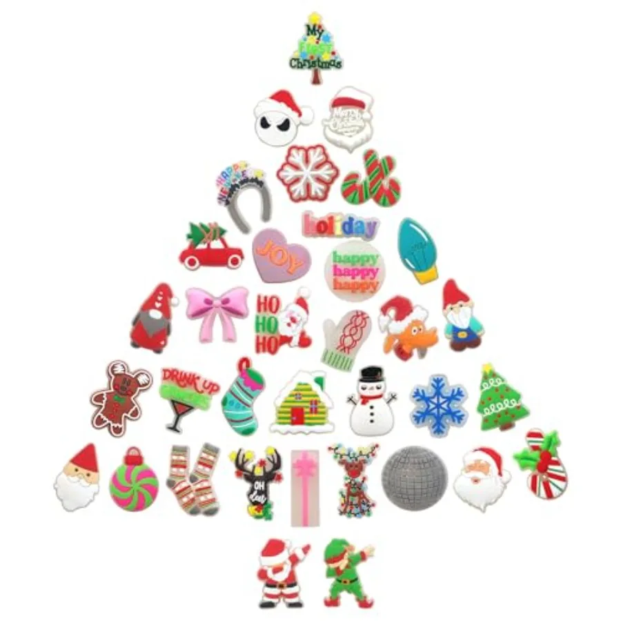 35 шт., подвески для рождественской праздничной обуви, светящиеся в темноте, аксессуары для рождественской обуви для взрослых, мальчиков, девочек, женщин, вечерние сувениры
35 шт., подвески для рождественской праздничной обуви, светящиеся в темноте, аксессуары для рождественской обуви для взрослых, мальчиков, девочек, женщин, вечерние сувениры