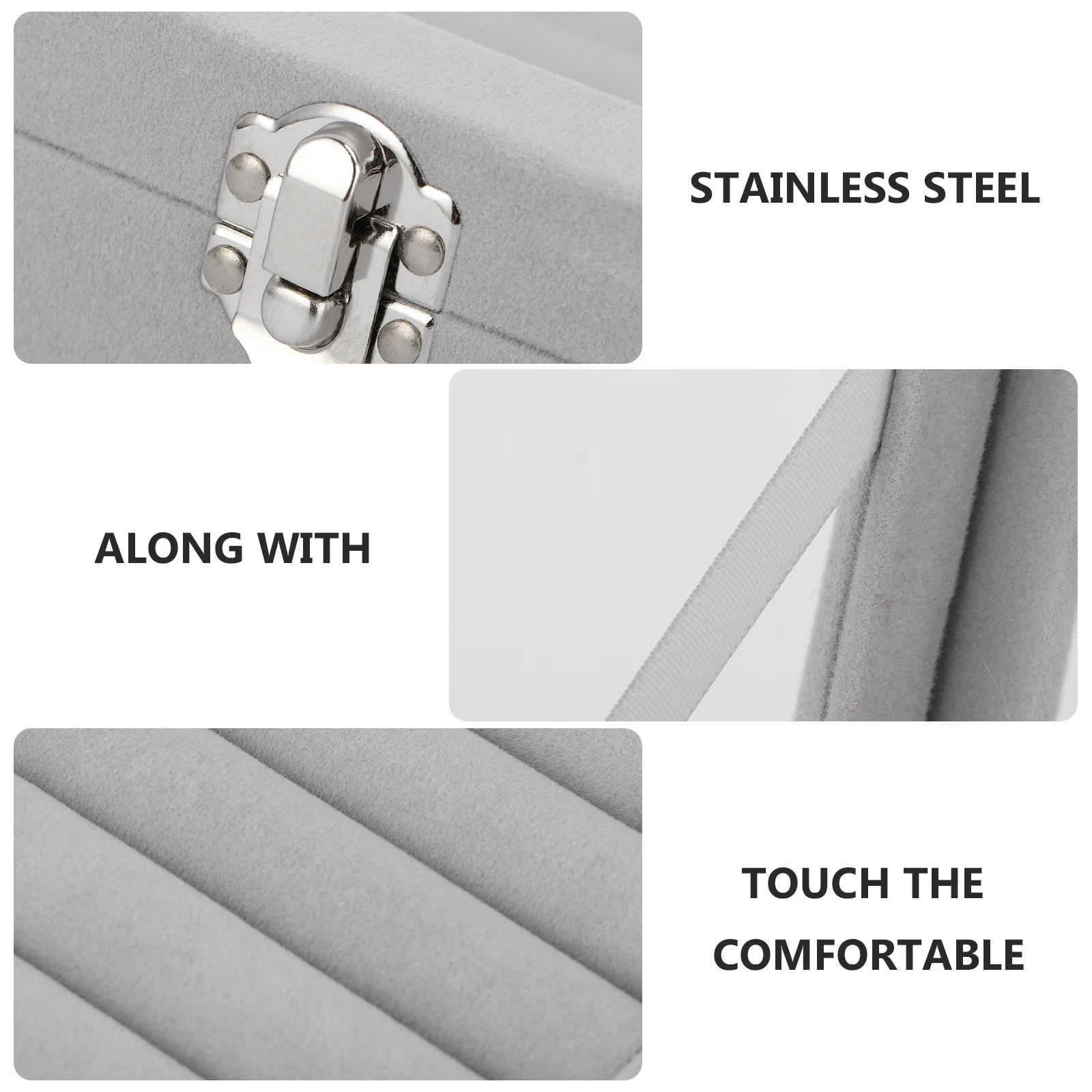 Flannel Jewelry Box Earring Collecting Case High-grade Storage Bracelet Display Holder Travel 
Flannel Jewelry Box Earring Collecting Case High-grade Storage Bracelet Display Holder Travel