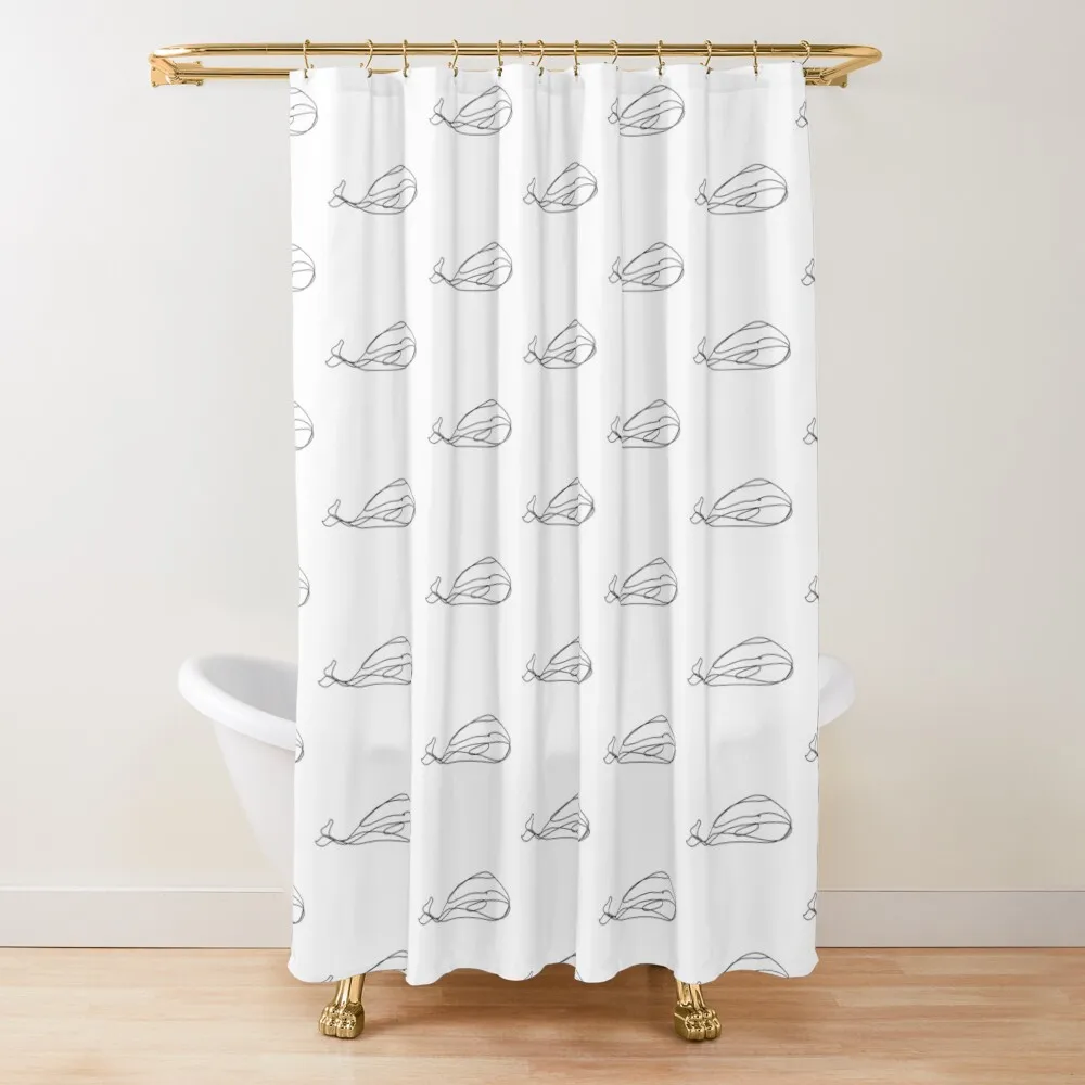 One-Line Whale Shower Curtain Waterproof Fabric Shower Shower Bathroom Elegant Bathroom Bathtub Curtain
One-Line Whale Shower Curtain Waterproof Fabric Shower Shower Bathroom Elegant Bathroom Bathtub Curtain