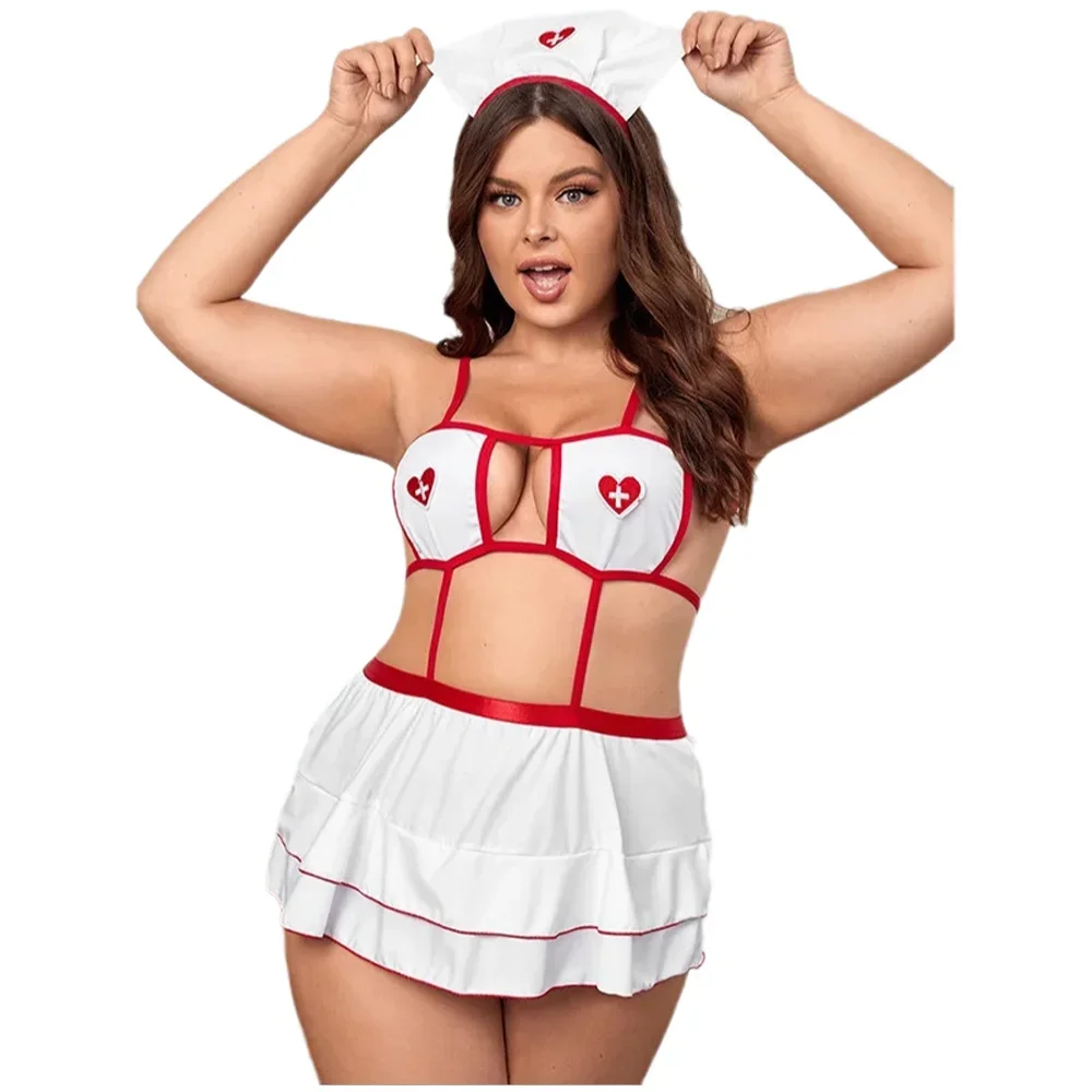 Women's Sexy Plus Size Roleplay Nurse Uniform Sweet Girl Adult Lady Exotic Naugty Lingerie Dress XXXL Cosplay Doctor Costumes
Women's Sexy Plus Size Roleplay Nurse Uniform Sweet Girl Adult Lady Exotic Naugty Lingerie Dress XXXL Cosplay Doctor Costumes