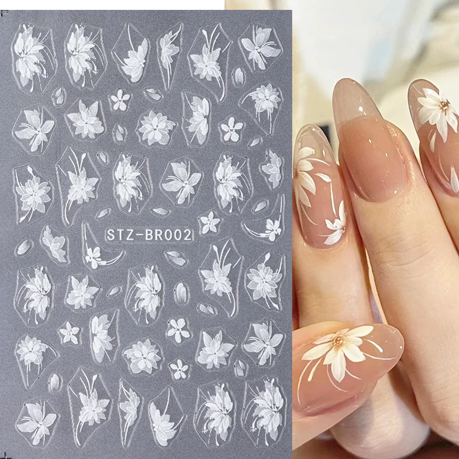 3D White Flower Nail Art Stickers Cute Floral Adhesive Sliders Acrylic Decoration Decals DIY Nail Charms Adhesive Accessories
3D White Flower Nail Art Stickers Cute Floral Adhesive Sliders Acrylic Decoration Decals DIY Nail Charms Adhesive Accessories