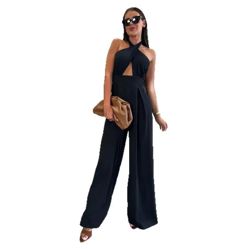 Sexy Pure Color Wrap Wide Leg Pants Hanging Ne Waist in Body Cross Border Summer New Arrival Women's Clothing
Sexy Pure Color Wrap Wide Leg Pants Hanging Ne Waist in Body Cross Border Summer New Arrival Women's Clothing
