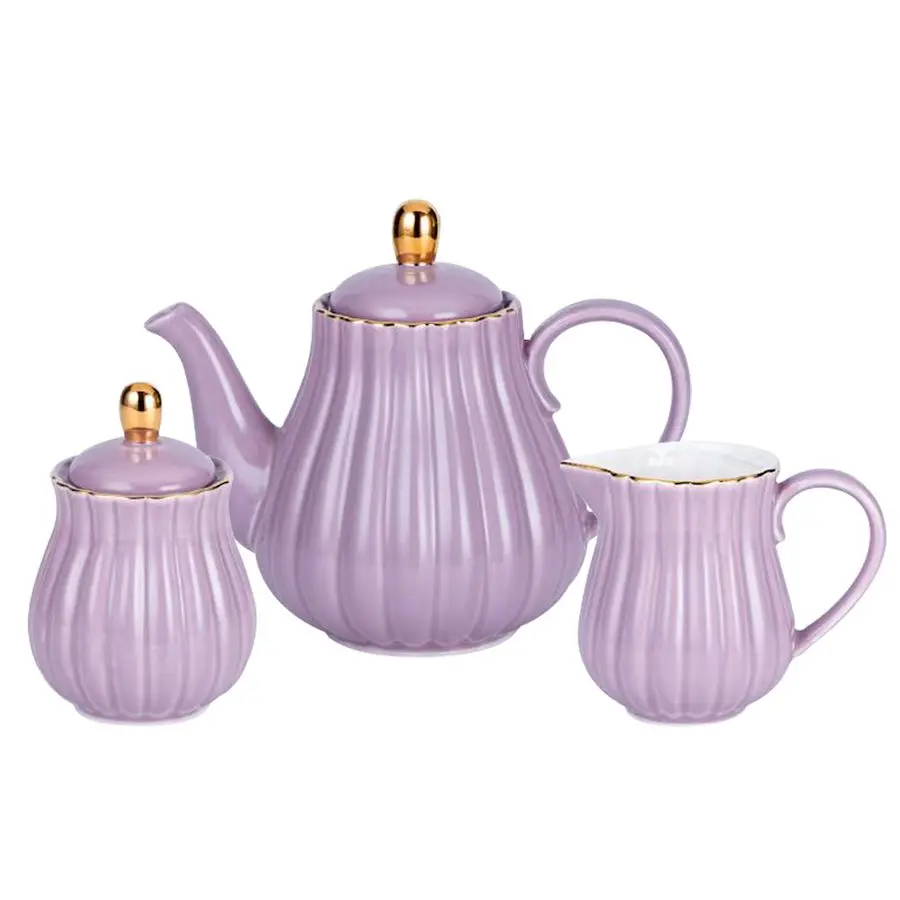 Изысканный китайский розовый чайник и сливочник, набор сахарных чаш, TW фиолетовый
Изысканный китайский розовый чайник и сливочник, набор сахарных чаш, TW фиолетовый