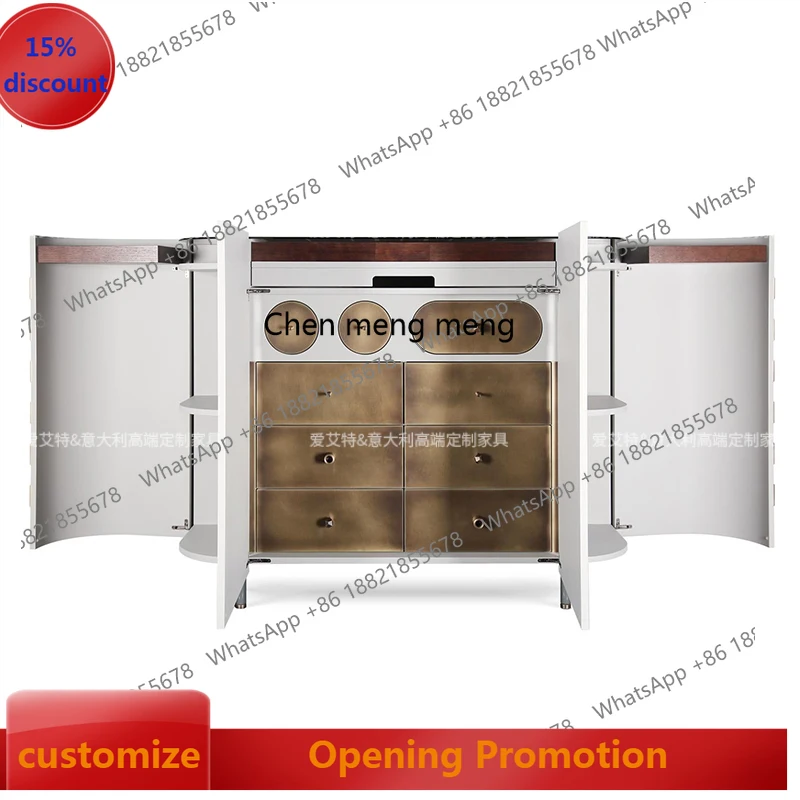 Italian light luxury dining side decorative cabinet arc design locker high-end luxury jewelry ten chest cabinet
Italian light luxury dining side decorative cabinet arc design locker high-end luxury jewelry ten chest cabinet