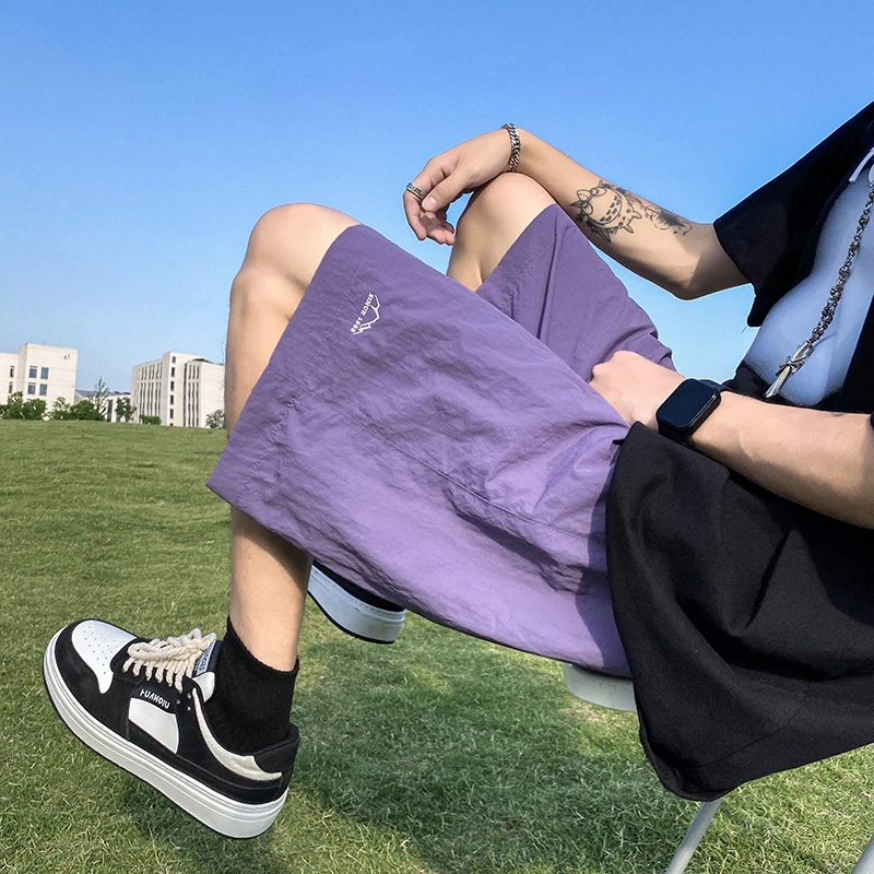 Korean Loose Baggy Drawstring Polyester All-match Casual Short Single Piece Bottom Men Light Soft Daily Trend Fashion Shorts
Korean Loose Baggy Drawstring Polyester All-match Casual Short Single Piece Bottom Men Light Soft Daily Trend Fashion Shorts