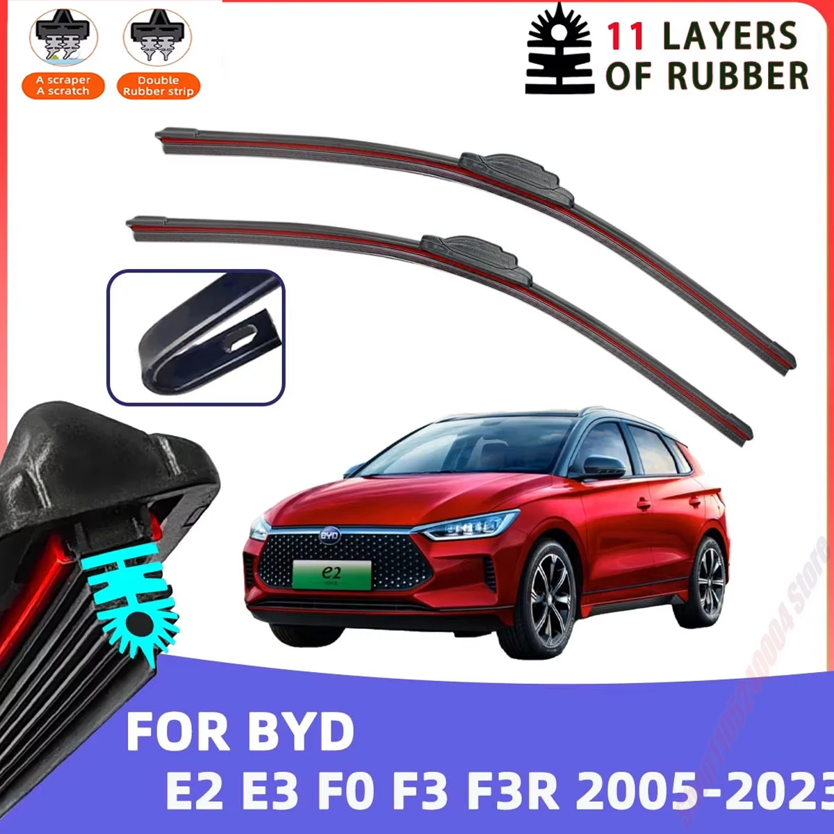 Car Wiper Levenlayer Strip 2025 Latest Model Windshield Wiper Blades For BYD E2 E3 F0 F3 F3R 2005-2023
Car Wiper Levenlayer Strip 2025 Latest Model Windshield Wiper Blades For BYD E2 E3 F0 F3 F3R 2005-2023