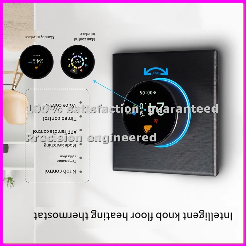 Tuya WiFi Smart Thermostat for Water/Electric Floor Heating Gas Boiler Remote Temperature APP Voice Controller Black-ELEC
Tuya WiFi Smart Thermostat for Water/Electric Floor Heating Gas Boiler Remote Temperature APP Voice Controller Black-ELEC