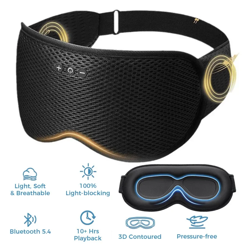 3D Wireless Sleeping Headphones Blindfold Soft Washable Bluetooth5.4 Music Headset Eyemask Handsfree Call Earphones Adjustable
3D Wireless Sleeping Headphones Blindfold Soft Washable Bluetooth5.4 Music Headset Eyemask Handsfree Call Earphones Adjustable
