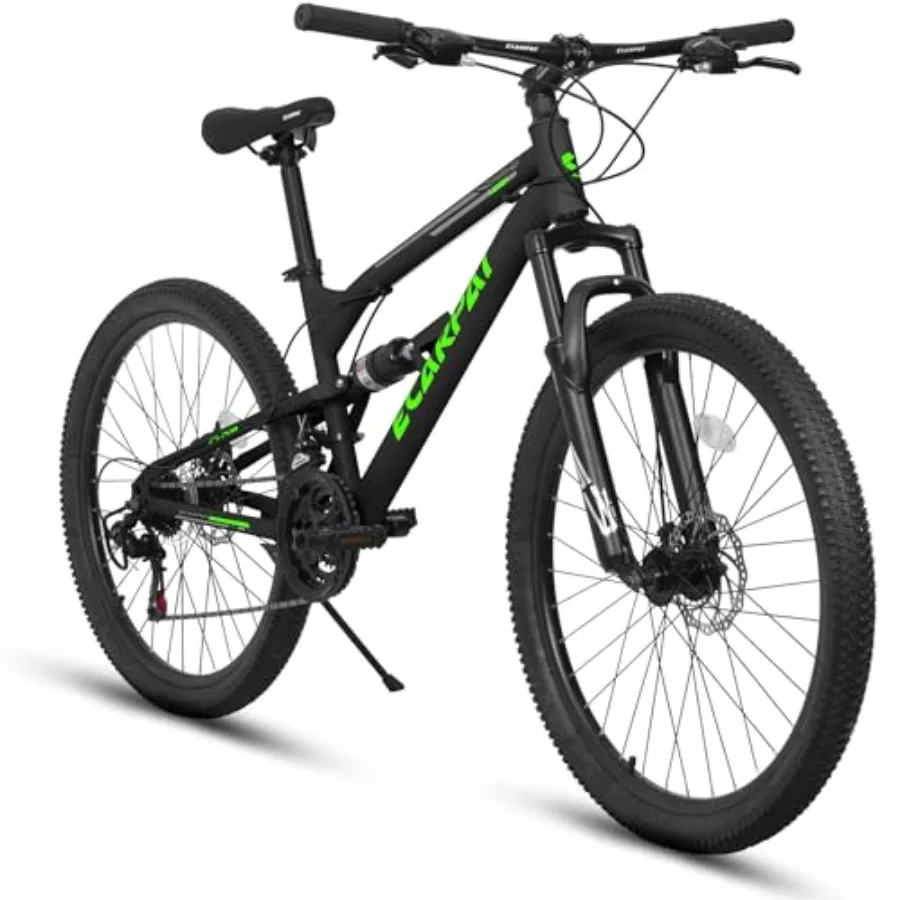 Trail commuter city MTB bicycle for teenagers and adults: 24/26/27.5-inch full suspension, 21-speed, dual disc brakes, high-car
Trail commuter city MTB bicycle for teenagers and adults: 24/26/27.5-inch full suspension, 21-speed, dual disc brakes, high-car