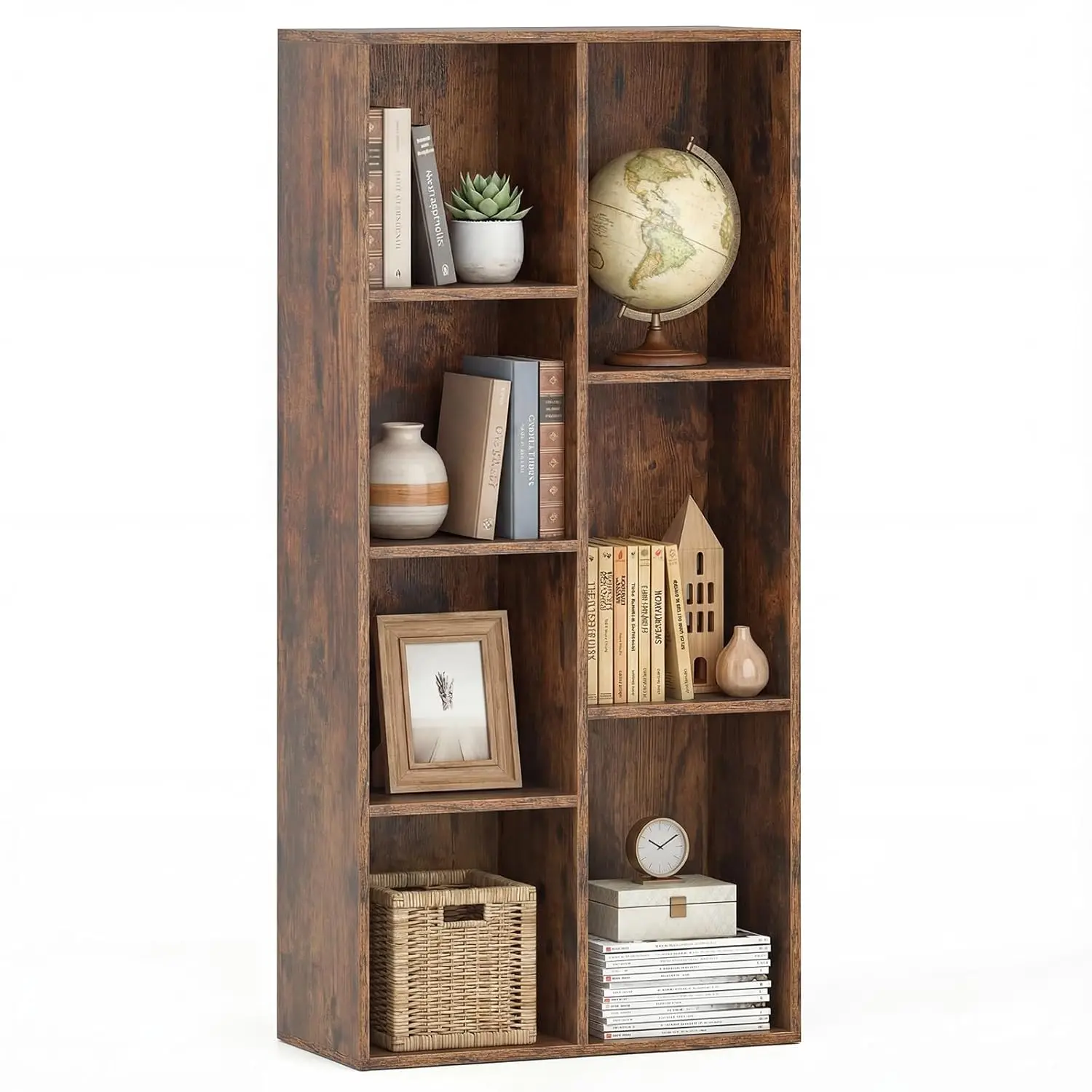 7-Cube Bookshelf Wooden Display Cabinet Freestanding Organizer Home Office Living Room 42in Rustic Brown Customized
7-Cube Bookshelf Wooden Display Cabinet Freestanding Organizer Home Office Living Room 42in Rustic Brown Customized