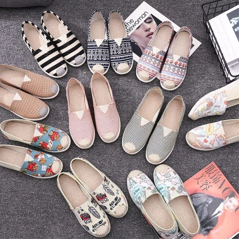 Breathable Mesh Lightweight Casual Shoes Women Fashion Women Slip on Flats Print Fisherman Shoes on Flats Shoes Zapatos De Mujer
Breathable Mesh Lightweight Casual Shoes Women Fashion Women Slip on Flats Print Fisherman Shoes on Flats Shoes Zapatos De Mujer