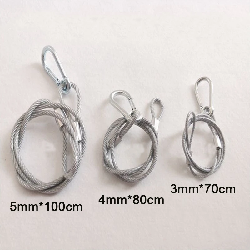 10PCS/20PCS Stage Lighting Insurance Rope Steel Light Safety Rope Cable Hook/Safe Wire For Light Security Of Size 5mm*100cm 4mm
10PCS/20PCS Stage Lighting Insurance Rope Steel Light Safety Rope Cable Hook/Safe Wire For Light Security Of Size 5mm*100cm 4mm