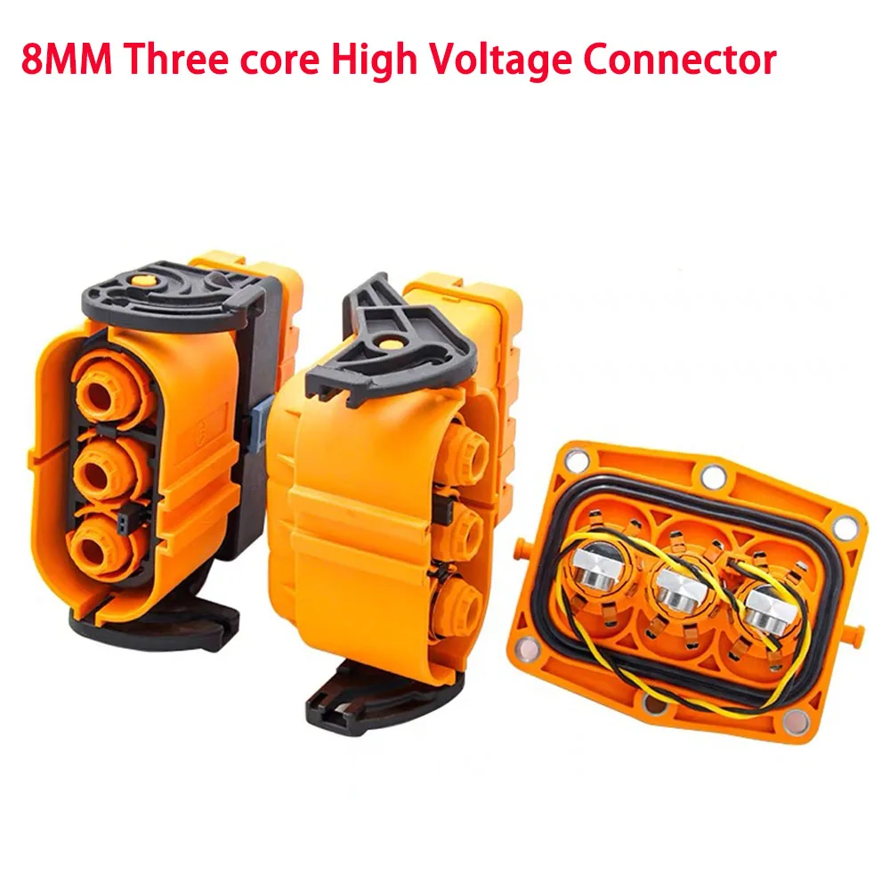 8MM three core high-voltage connector straight/curved plug socket electric new energy vehicle socket energy storage connector
8MM three core high-voltage connector straight/curved plug socket electric new energy vehicle socket energy storage connector