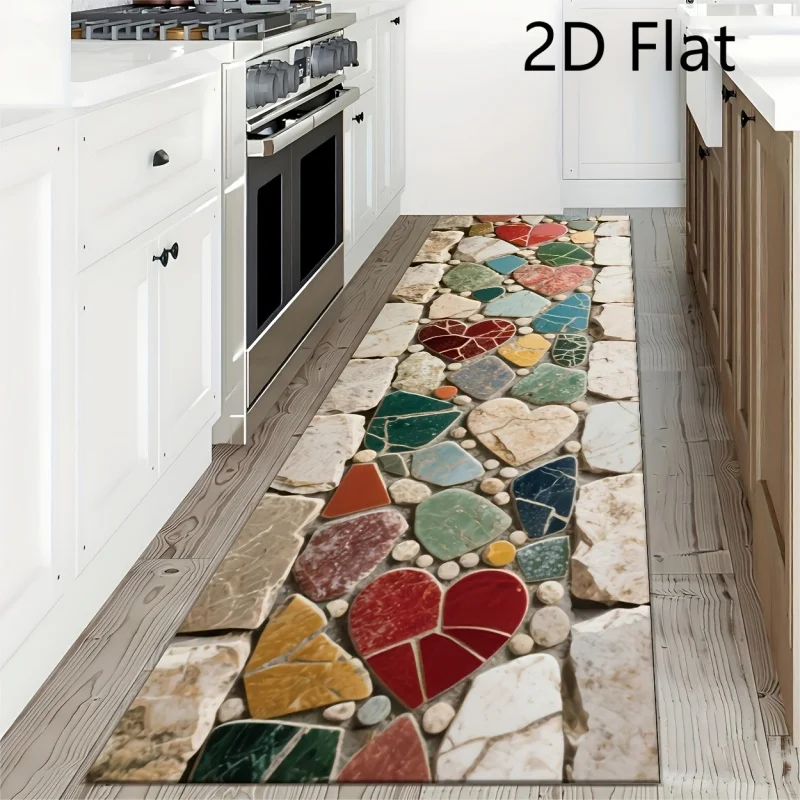 VIKAMA Multicolored Stone-Patterned Carpet: Non-Slip, Soft, and Warm—Perfect for Hallways, Kitchen, and Laundry Rooms—Home Decor
VIKAMA Multicolored Stone-Patterned Carpet: Non-Slip, Soft, and Warm—Perfect for Hallways, Kitchen, and Laundry Rooms—Home Decor