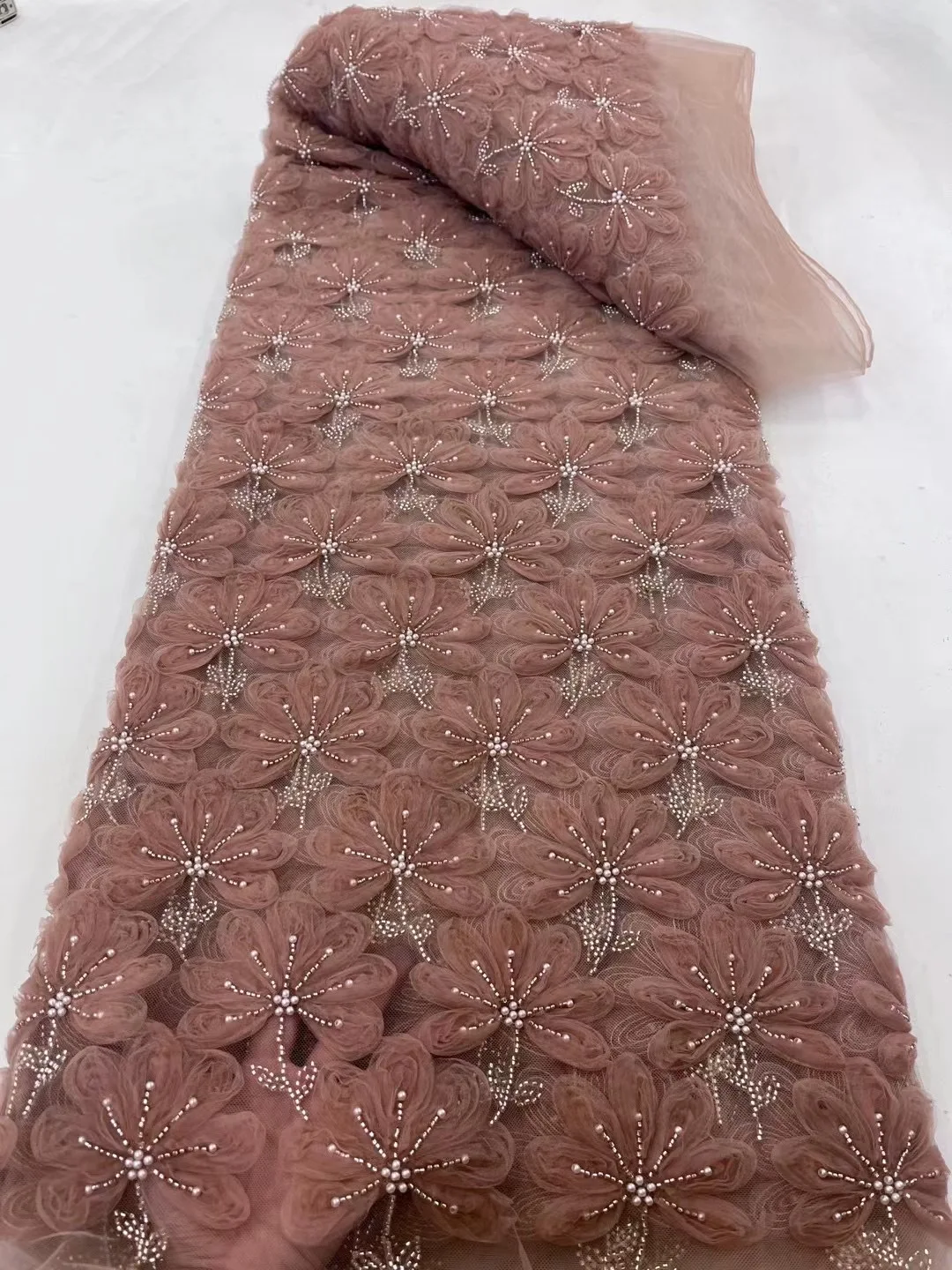 Luxury Beaded African Lace Fabric 2023 High Quality Sequins Embroidered French Tulle Lace Fabric for Nigerian Wedding VXC5697
Luxury Beaded African Lace Fabric 2023 High Quality Sequins Embroidered French Tulle Lace Fabric for Nigerian Wedding VXC5697