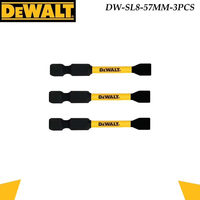 DEWALT DW-SL8-57MM Impact Screwdriver Bits, 3/5-Pack SL8 57mm Slotted Flat Head Torsion Bits
DEWALT DW-SL8-57MM Impact Screwdriver Bits, 3/5-Pack SL8 57mm Slotted Flat Head Torsion Bits