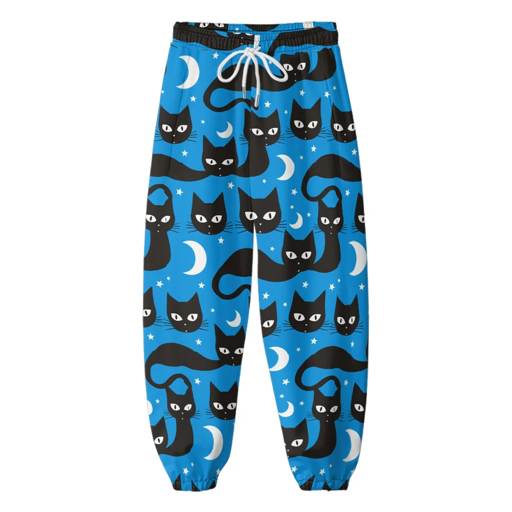 Spring and fall clothing thin pants Black Cat Floral Colour Printed overalls Everyday Versatile Casual Pants
Spring and fall clothing thin pants Black Cat Floral Colour Printed overalls Everyday Versatile Casual Pants