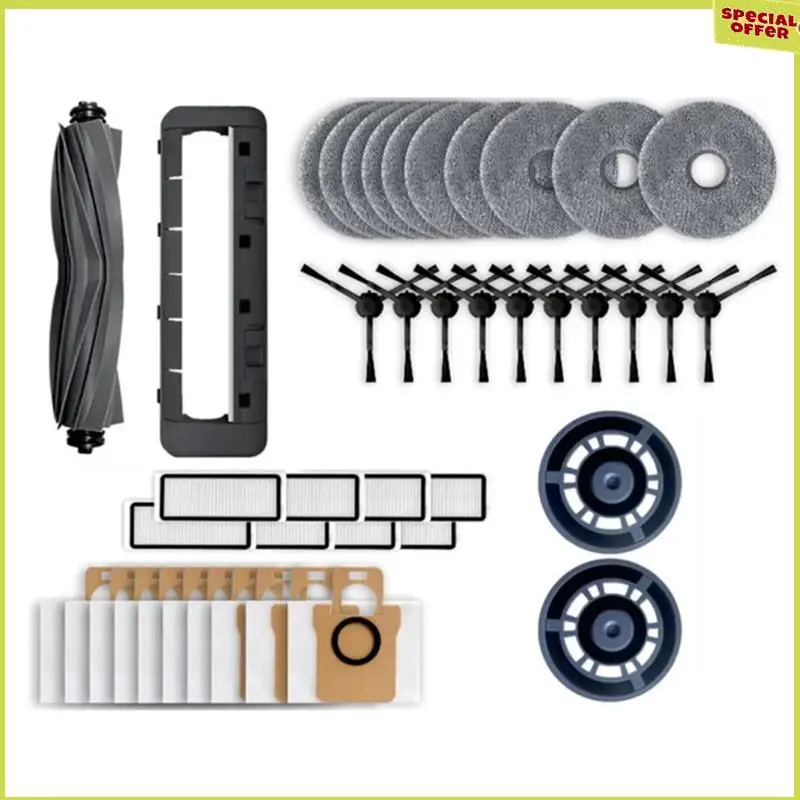 A34R 42PCS For Dreame Bot L20 Ultra / X20 Pro Robot Vacuum Replacement Accessories Kit Main Side Brush Hepa Filter Mop Dust Bag
A34R 42PCS For Dreame Bot L20 Ultra / X20 Pro Robot Vacuum Replacement Accessories Kit Main Side Brush Hepa Filter Mop Dust Bag