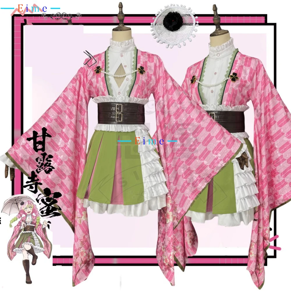 Kanroji Mitsuri Cosplay Costume Cute Japanese Kimono Fancy Party Dress Suit Halloween Carnival Uniforms Custom Made
Kanroji Mitsuri Cosplay Costume Cute Japanese Kimono Fancy Party Dress Suit Halloween Carnival Uniforms Custom Made