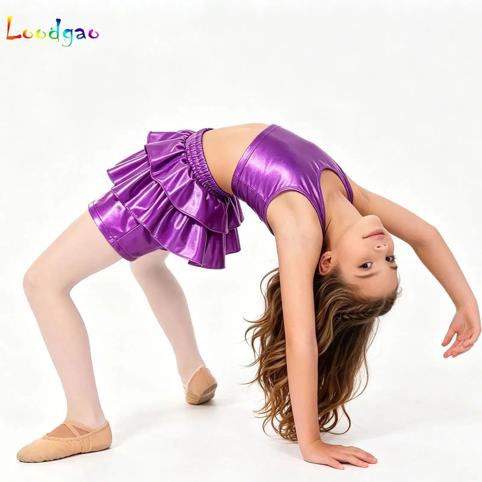 Kids Girls Metallic Ruffle Shorts Metallic Culottes Bottoms for Hip Hop Latin Jazz Dancing Stage Performance Ballet Costume
Kids Girls Metallic Ruffle Shorts Metallic Culottes Bottoms for Hip Hop Latin Jazz Dancing Stage Performance Ballet Costume