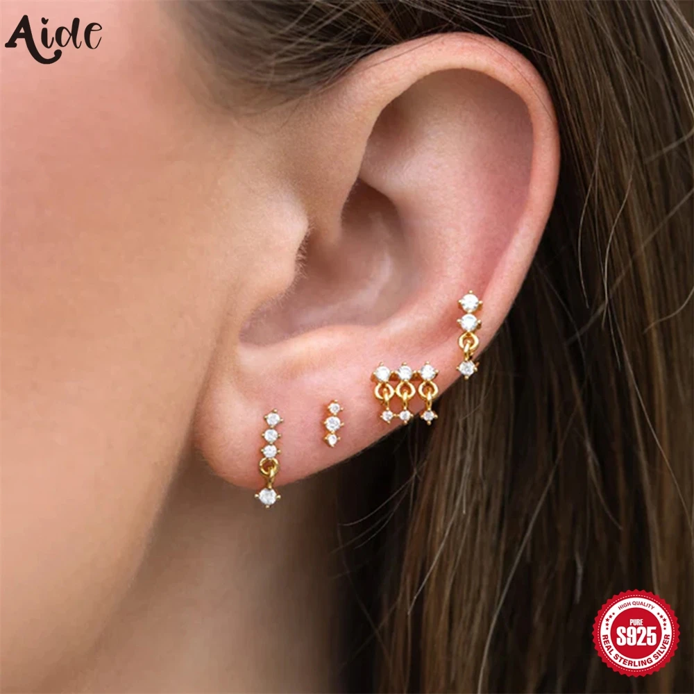 Aide 4Pcs/Set Mini Cute Zircon Simple Earrings Pendientes Korean Fashion Y2K Elegant Piercing Stud Earring Jewelry Set Gifts
Aide 4Pcs/Set Mini Cute Zircon Simple Earrings Pendientes Korean Fashion Y2K Elegant Piercing Stud Earring Jewelry Set Gifts