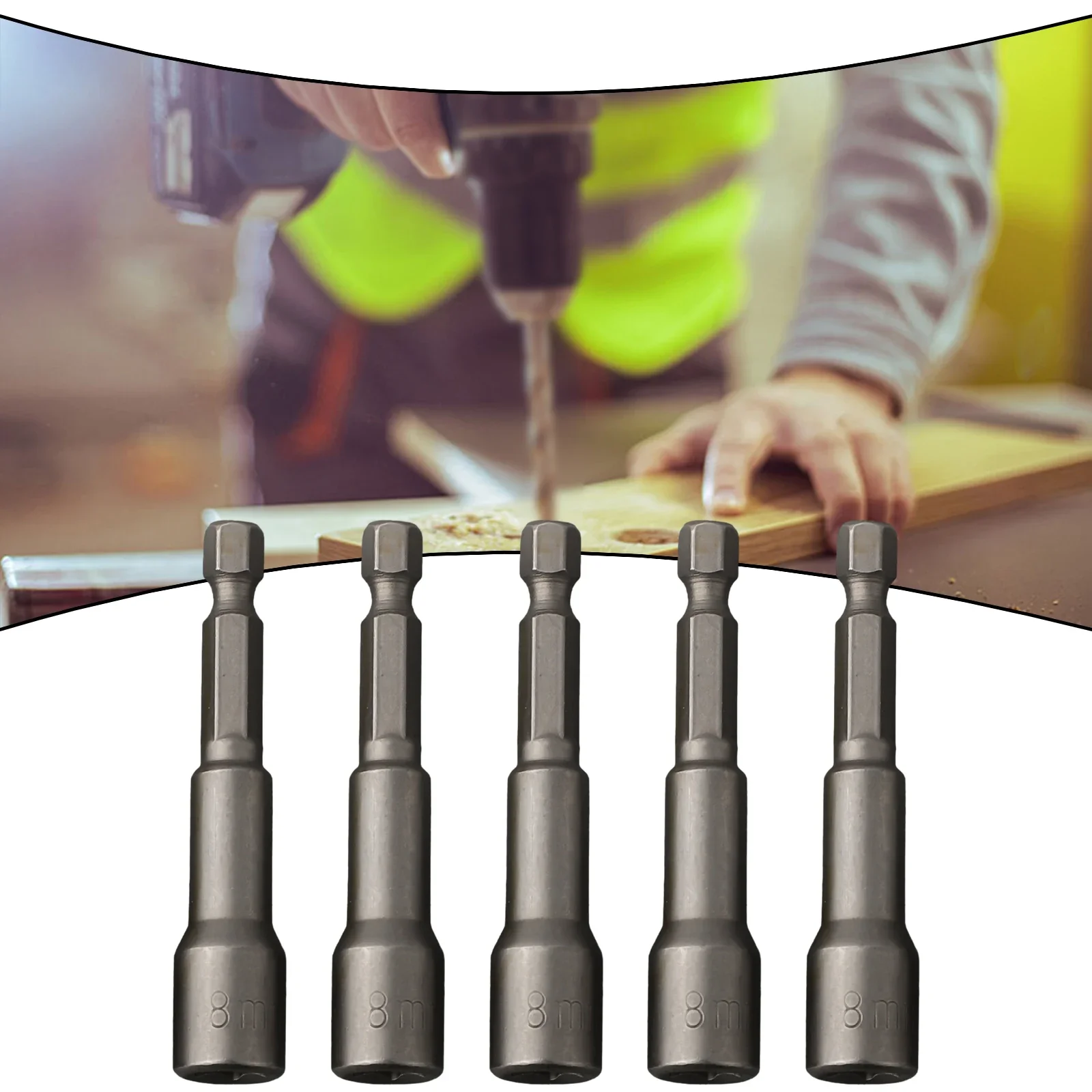 5pcs/set 8mm Magnetic Tech Screw Driver Tek Bits For Home DIY/Carpentry/Auto Parts Drill Nut Setter Roofing Cladding Accessories
5pcs/set 8mm Magnetic Tech Screw Driver Tek Bits For Home DIY/Carpentry/Auto Parts Drill Nut Setter Roofing Cladding Accessories