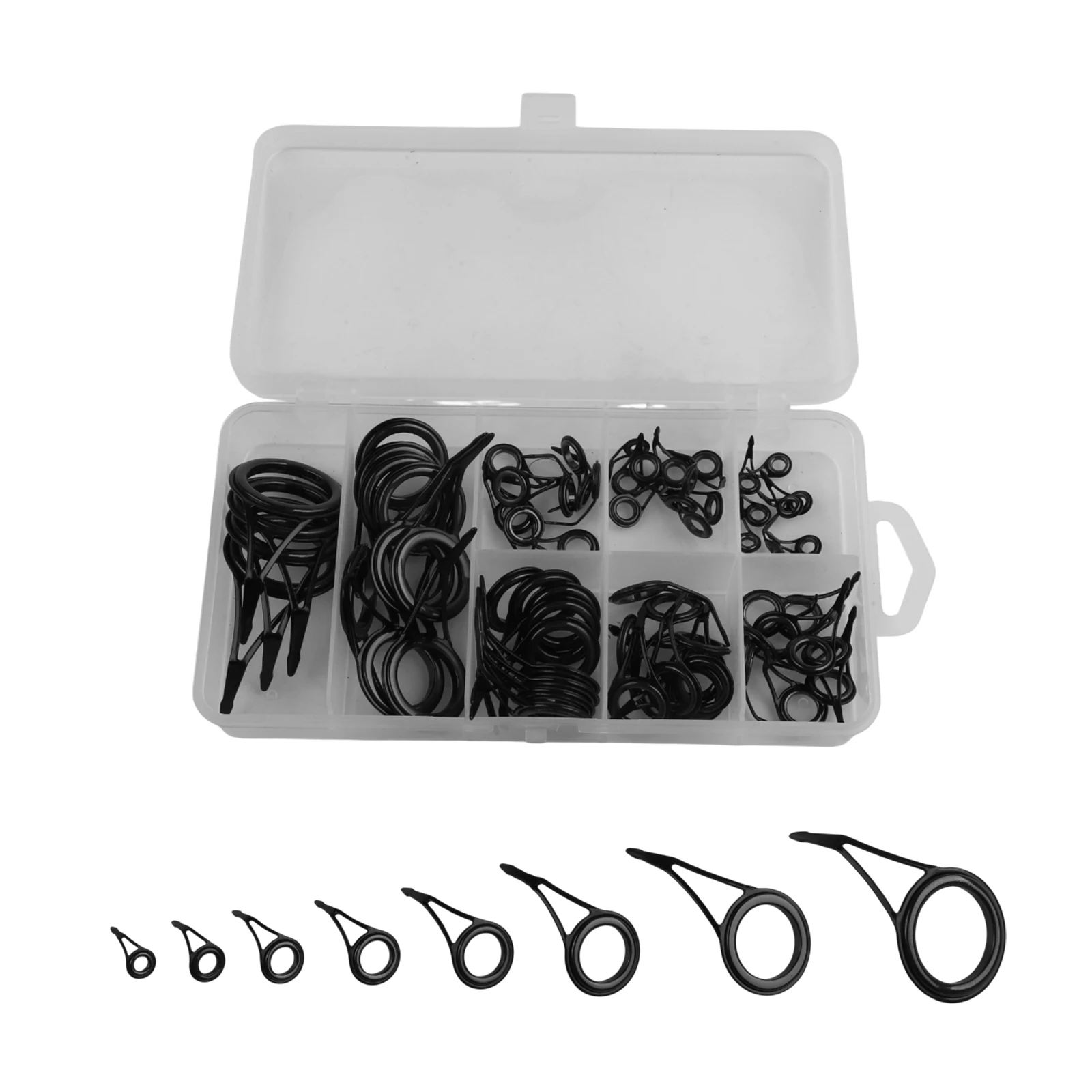 Fishing Rod Maintenance Kit Fishing Equipment Rod Repair Tools 200g set Fishing Rod Guide Kit Organized Storage Box