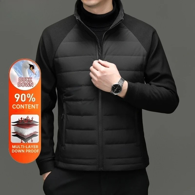 High End 90% Down Light Brand Casual Fashion Men Down Jacket Streetwear New Windbreaker Stand Collar Puffer Winter Feather Coats
High End 90% Down Light Brand Casual Fashion Men Down Jacket Streetwear New Windbreaker Stand Collar Puffer Winter Feather Coats