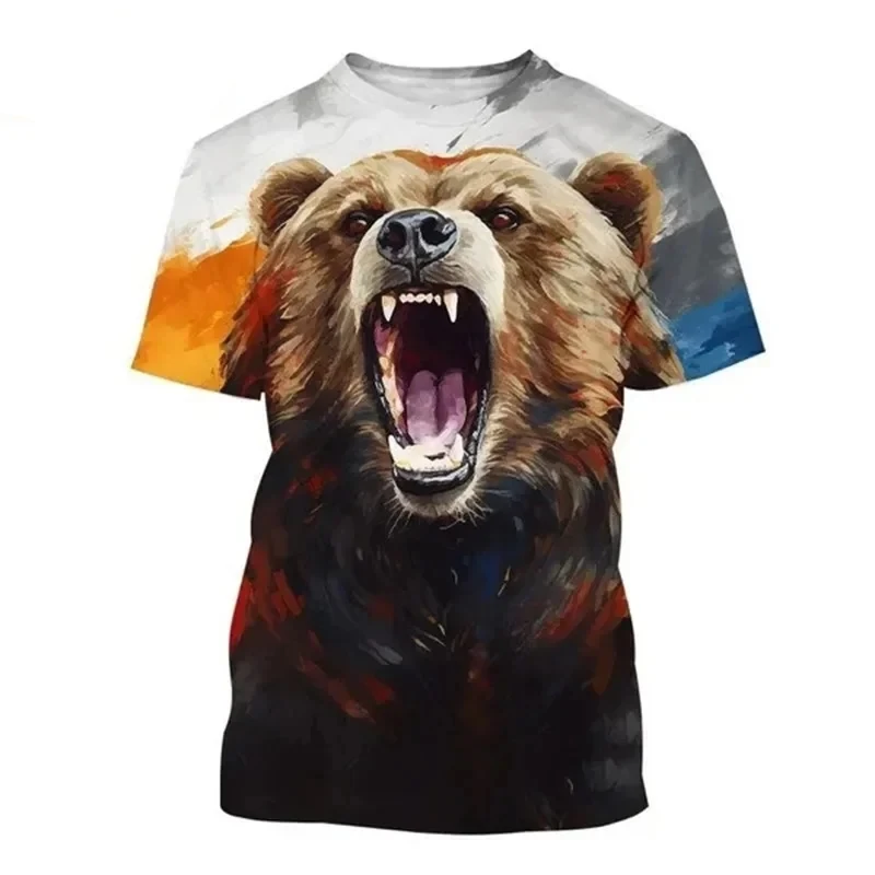 3D Print Cool Bear Men's T Shirt Animal Pattern Tees Summer Streetwear Casual Round Neck Short Sleeve T-Shirts Fashion Loose Top
3D Print Cool Bear Men's T Shirt Animal Pattern Tees Summer Streetwear Casual Round Neck Short Sleeve T-Shirts Fashion Loose Top